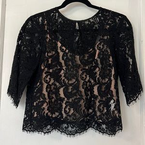 Wilfred lace top. Black. Size small!